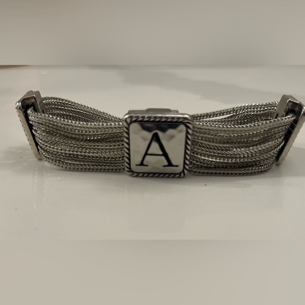 Silver Initial Bracelet